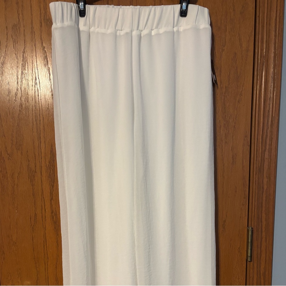 Elegant White Wide Leg Pants